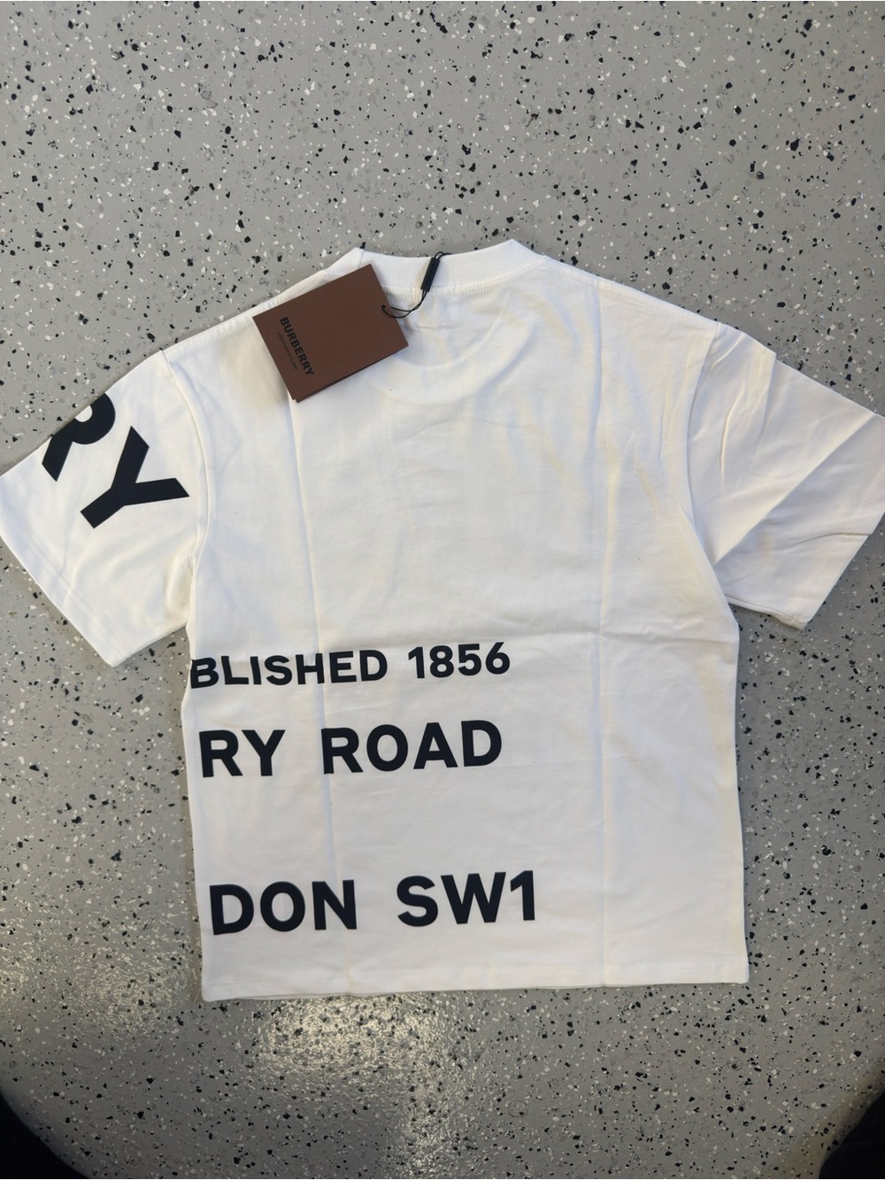 Burb Black Graphic Logo T-Shirt - Picture 2 of 3